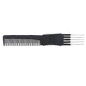 Salon Hairbrush Hair Styling Comb for Barber Shop 2Pcs Black Set