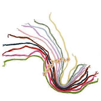 Collari per cuccioli da parto, identificazione neonati, 10 pezzi, colori assortiti, filato di lana