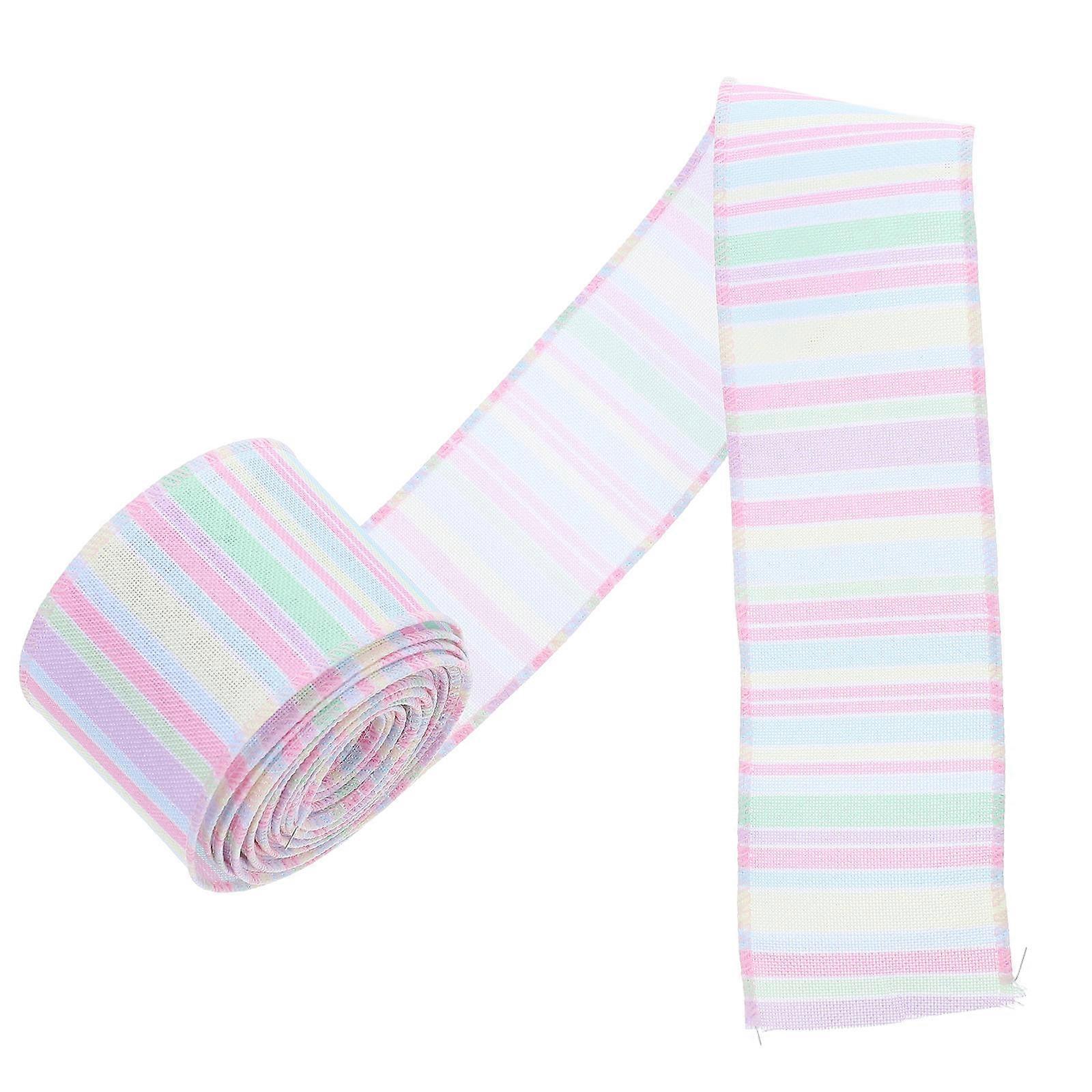 Wrapping Ribbon Easter Ribbon for Packing 1 Roll Multi Colored Polyester