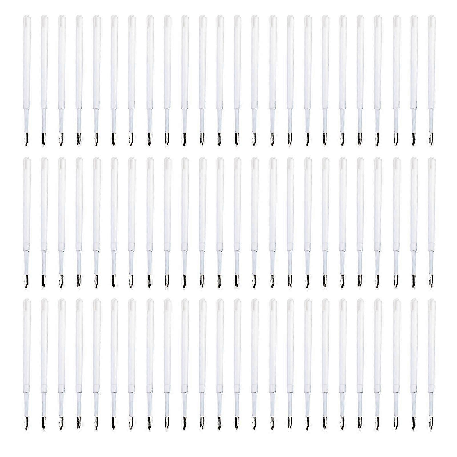 100Pcs Replaceable Pen Refills Black/Blue Inks Retractable Ballpoint Pen Refill 1.0mm Tip Smooth to Write,Quick Drying