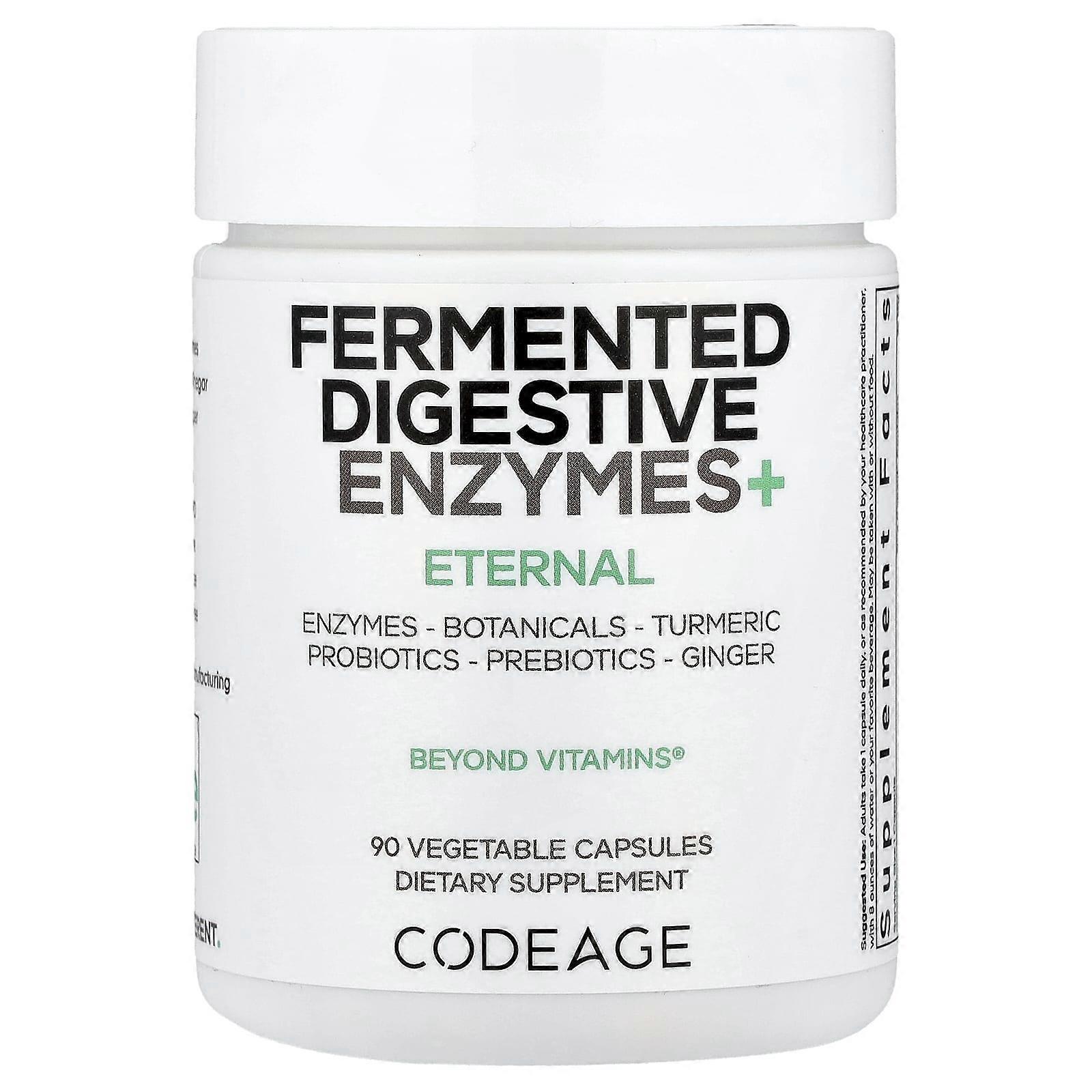 Codeage, Fermented Digestive Enzymes+, 90 Vegetable Capsules