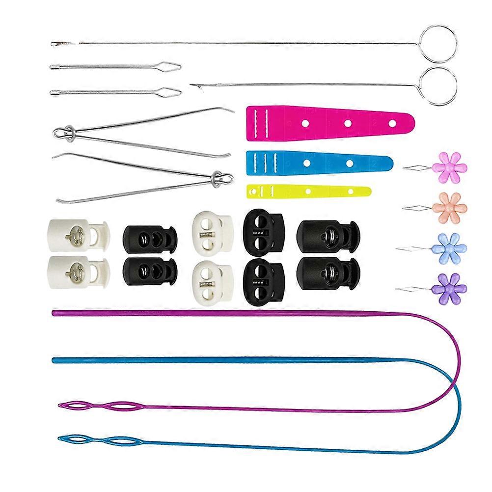 1 Set of Drawstring Threader Flexible Drawstring Threader Tool Loop Turner Sewing Tool Threading Tool