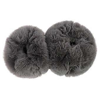 1 Pair Women Winter Faux Fur Arm Warmers Hairy Short Sleeves Wristband Glove