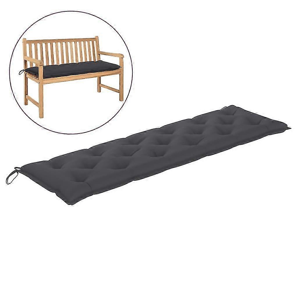 Bahçe Bench Minderi Antrasit 180x50x7 Cm Kumaş