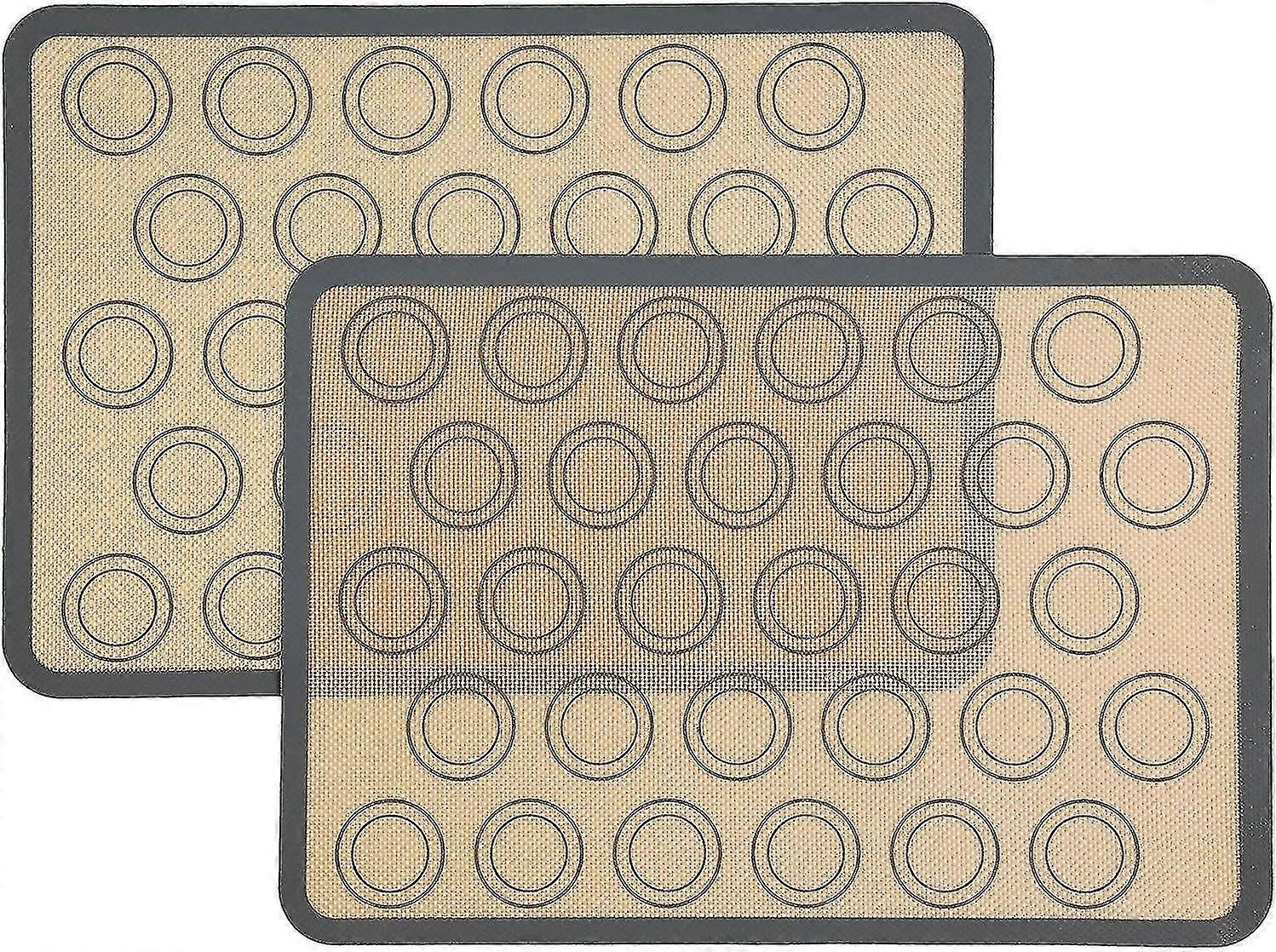 Silikon Backmatte für Macarons - Set mit 2 Stück