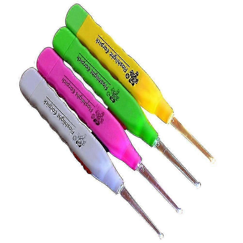4-Pack LED Ear Wax Cleaner with Flashlight