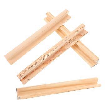 Domino Holder Wooden Rack for Displaying Dominoes 4Pcs Set Khaki