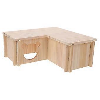 1 pc en bois animal de compagnie hamster nid petit animal cage maison cachette