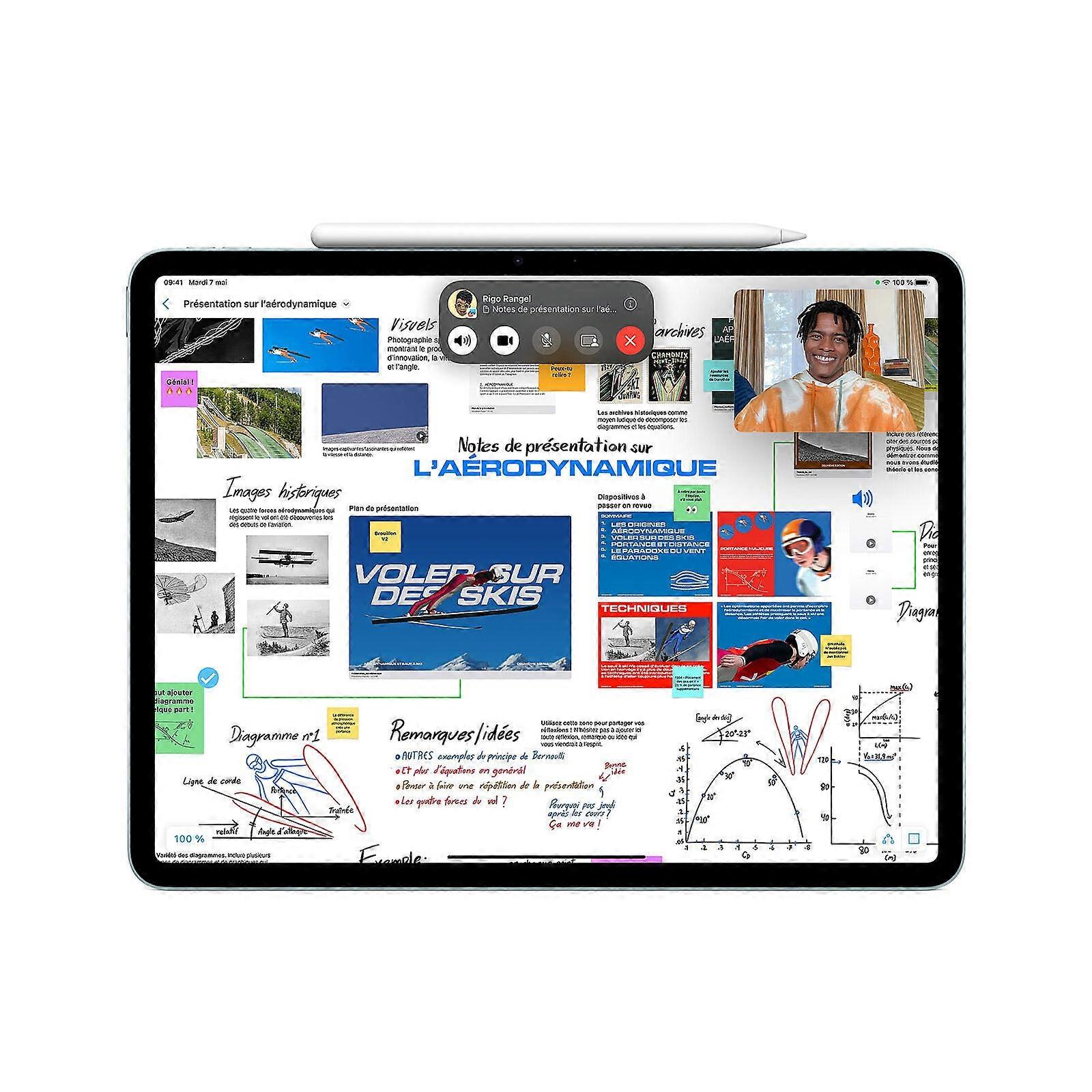 Apple Pencil Pro - Caneta ativa - Giroscópica - Bluetooth - Para iPad Air de 11 polegadas (m2, M3), iPad Pro de 11 polegadas (m4), iPad Air de 13 polegadas (m2, M3), iPad Pro de 13 polegadas