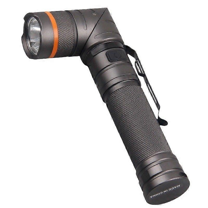 90 Degree LED Rechargeable Flashlight Magnetic Work Torch