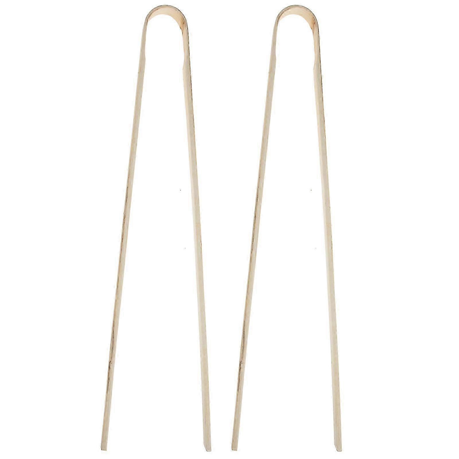 Bamboo Garbage Clamp | 2Pcs Khaki for Easy Garbage Pickup