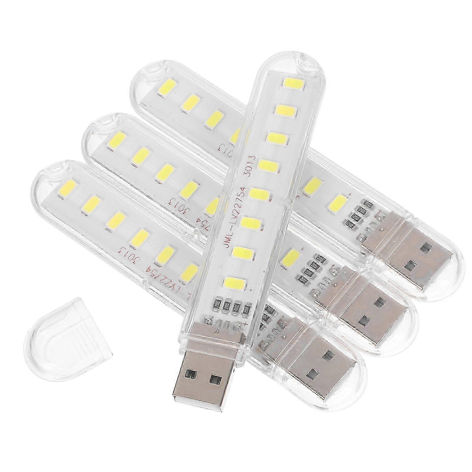 4pcs LED Night Light 8-LED Creative Mini Desk Lamp Reading Light Accessory