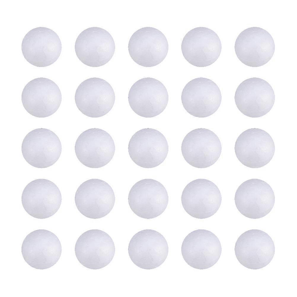 240pcs Wedding Decoration Modeling Craft Solid Polystyrene Balls Round Spheres DIY Stuff (White Solid 2.5cm)