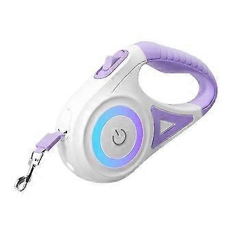5M Retractable Dog Leash with LED Flashlight, DurableNylon Lead, Adjustable Control compatible withPet Walking and Running C