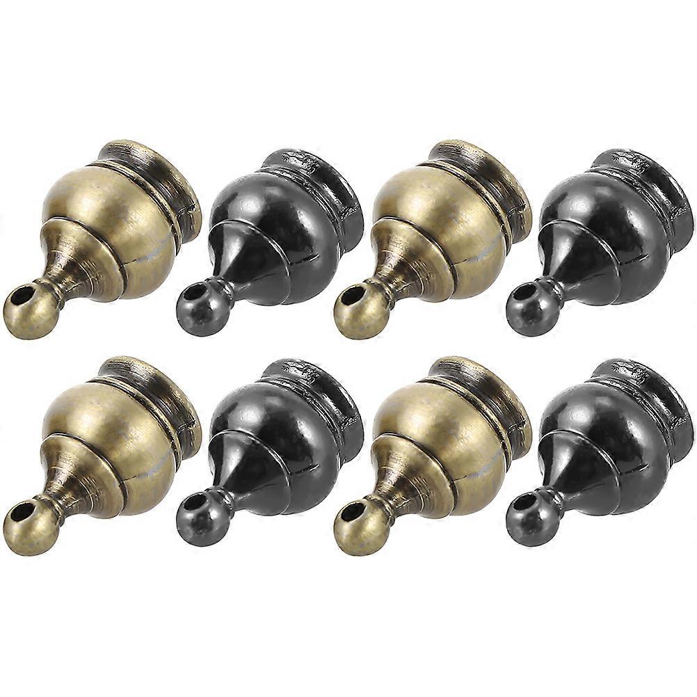 Lamp Finial Caps Lamp Finial Electroplating Function 8Pcs Light Accessory