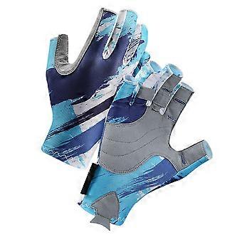 Polyester Bike Gloves for Riding 1Pair Breathable Half Finger Gloves