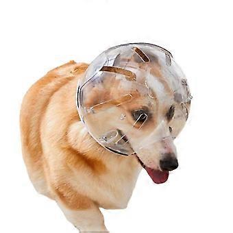 Adjustable Breathable Dog Muzzle Pet Helmet Hood for Dogs Cats Antibite Prevent Biting