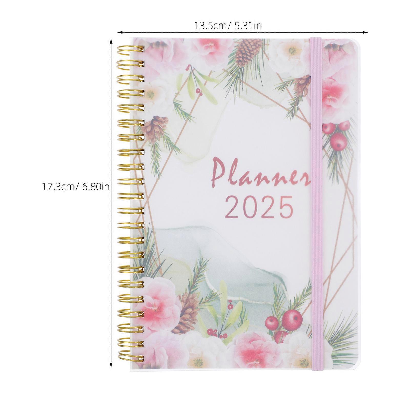 2025 Planner Office Work Notepad for Writing Spiral Binding Daily Schedule
