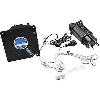 Inflatable Blower Replacement 12V 1.0A Fan Blower Motor with 3 Lig compatible withIndooor Outdoor Decorations Airblow EU