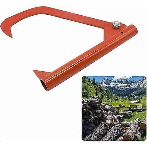 Steel hook log lifting tool (without ndle), model: orange