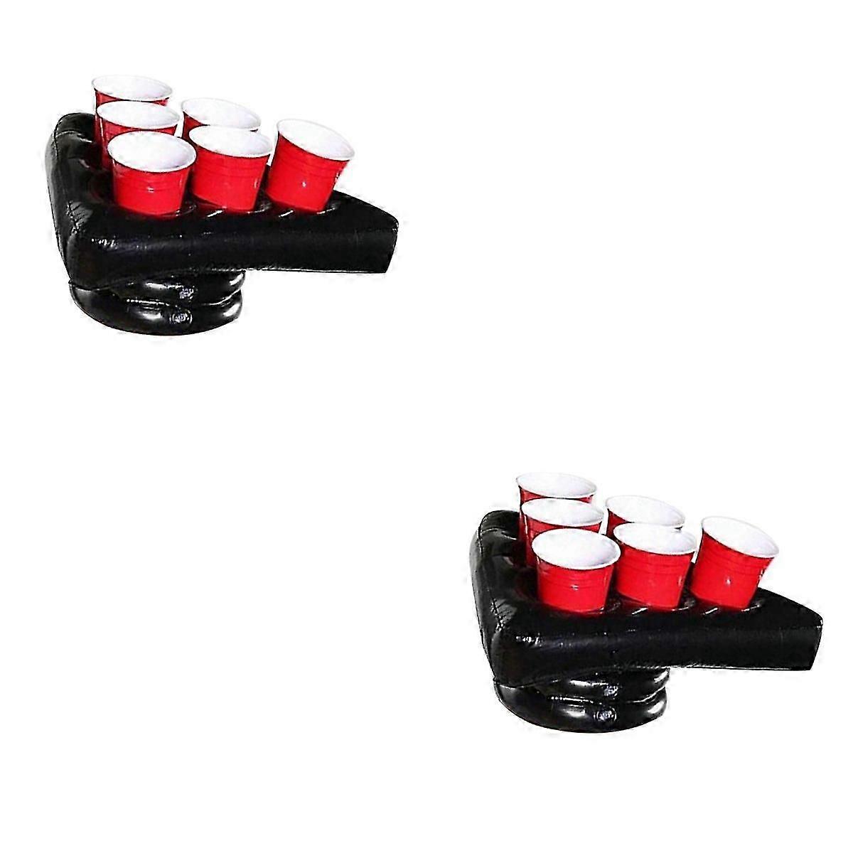 PVC Inflatable Halloween Game Hat Tray Holder Compatible with 2Pcs Fun