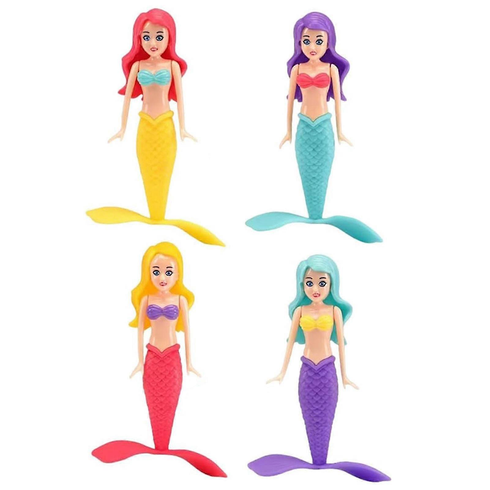 4pc Mermaid Pool Dive Toys