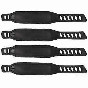 Correas de pedal ensanchadas para bicicletas estáticas, 4 pares de accesorios de pedal de bicicleta estacionaria