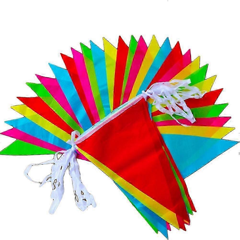 80M Festive Polyester Flag Garland