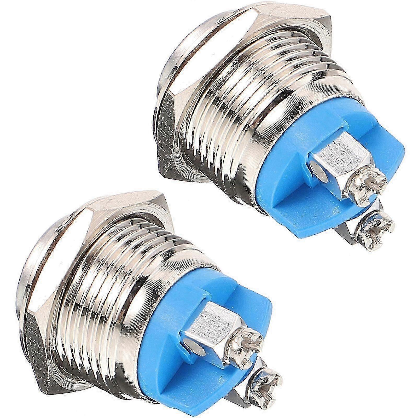 R9 2pcs Doorbell Button Self-resetting Ringer Chime Door Bell Button Only Supply
