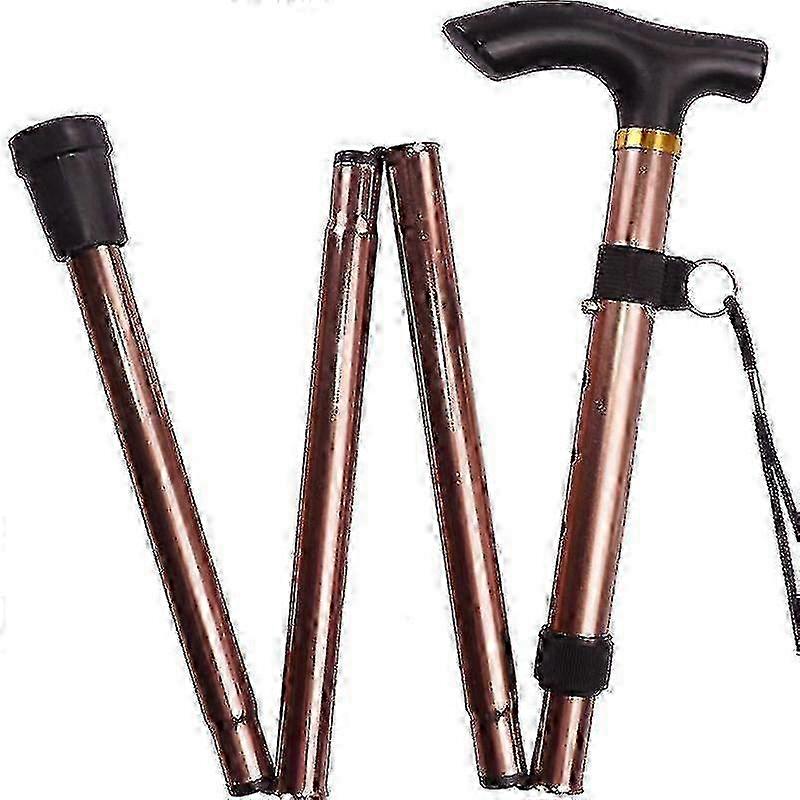 Non-slip Folding Cane Adjustable Mobile Auxiliary Support Cane