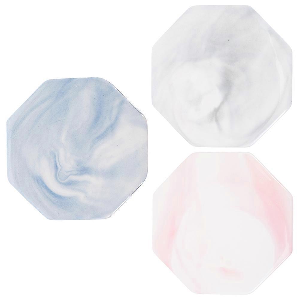 Wax Sealing Pad Ceramic Marble Pattern Coaster for DIY 3Pcs Set