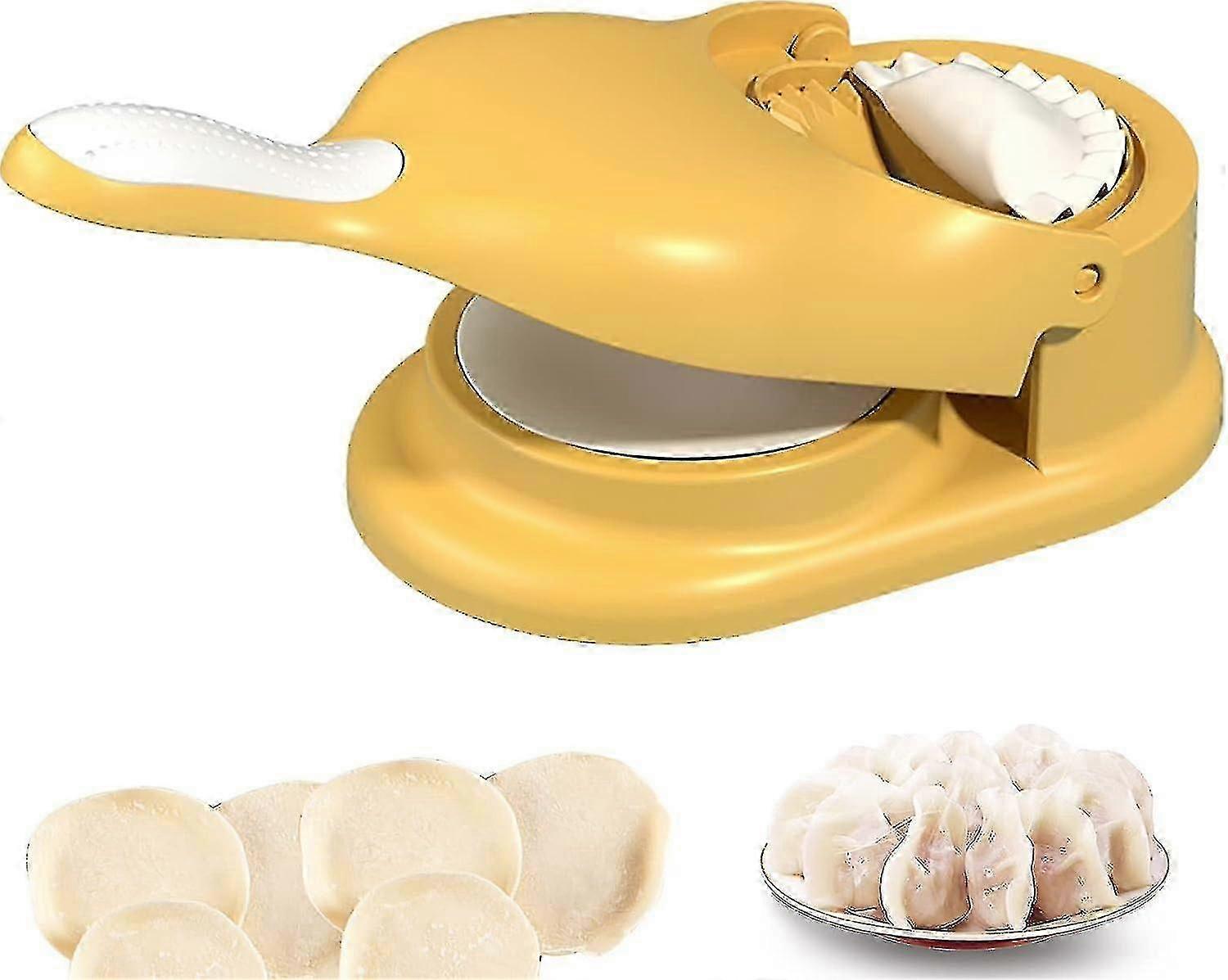 2-in-1 Dumpling Maker - Manual Tool For Easy Dumpling And Wrapper Creation - Simplify Dumpling Preparation