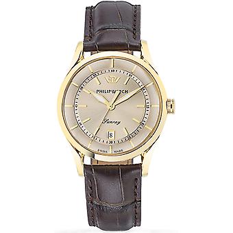 Phillip watch sunray Swiss Quartz Analog Man Watch with R8251180006 Cowskin Bracelet