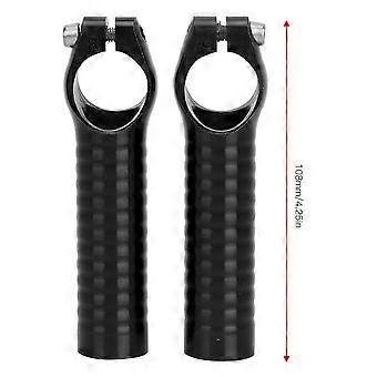 1 Pair 7075 Aluminum Alloy Bicycle Handlebar Grip Bike Bar End Handlebar Ends for Road Mountain Bikesblack