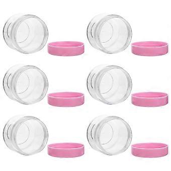 Plastic Face Mask Container Cosmetics Cream Box for Storage 20Pcs Pink