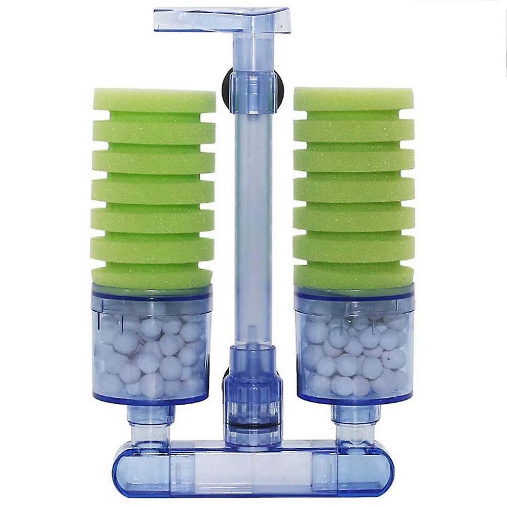 Aquarium Filter,Ultra Quiet Aquarium Biochemical Sponge Filter Fish Tank Pump Betta Fry Aquarium Fi