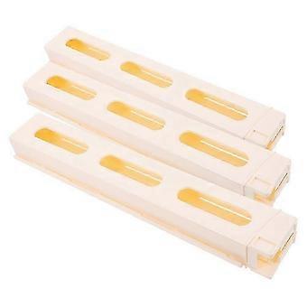 3 Stück Domino-Zug-Clips, Kunststoff-Kartenhalter-Zubehör für Kinder, interaktives BauSpielzeug, Beige.