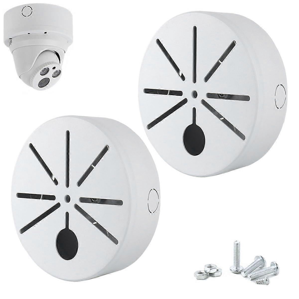 2 Pack Outdoor Security Camera Junction Box, Weatherproof Bullet Mount with Cable Concealment
