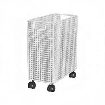 Exercise Mat Holder Space Saving Rolling Storage Basket Compact Design Narrow