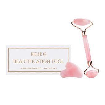 Rose Quartz Roller Massage Set Contains Rose Quartz