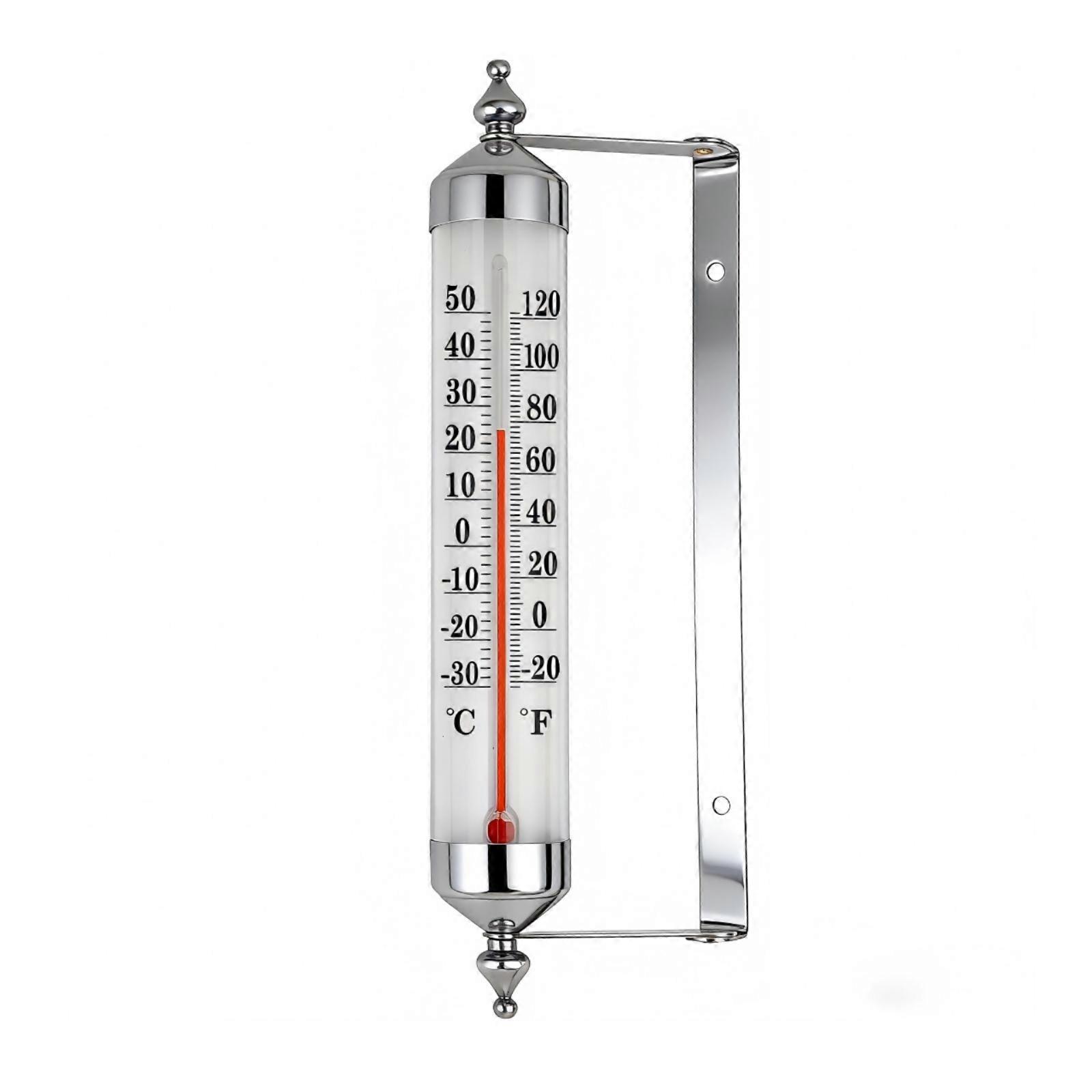 Thermometer with Mounting Bracket Decorative for Patio, Yard