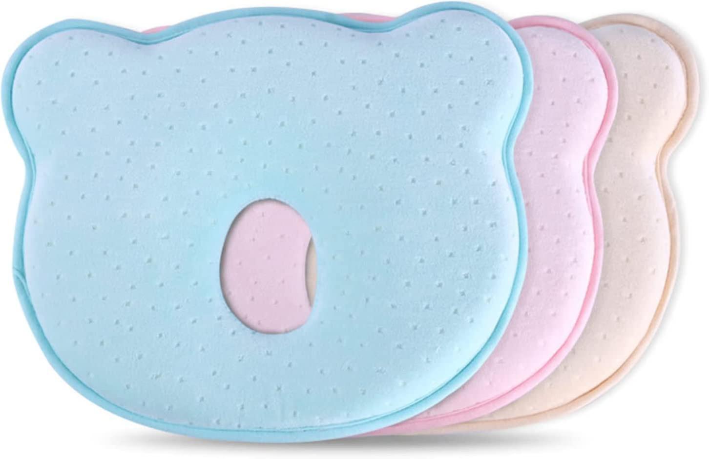 Cuscino modellante per la testa del bambino, cuscino per neonati in memory foam 3d, cuscino neonato