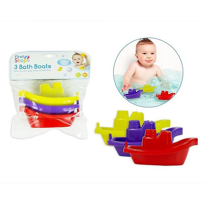 First Steps Bathtime Fun Bath Boats (Pack Of 3)