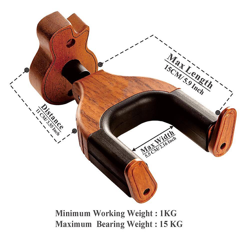 Support mural en bois Support de cintre de guitare Crochet Gardien Support de suspension