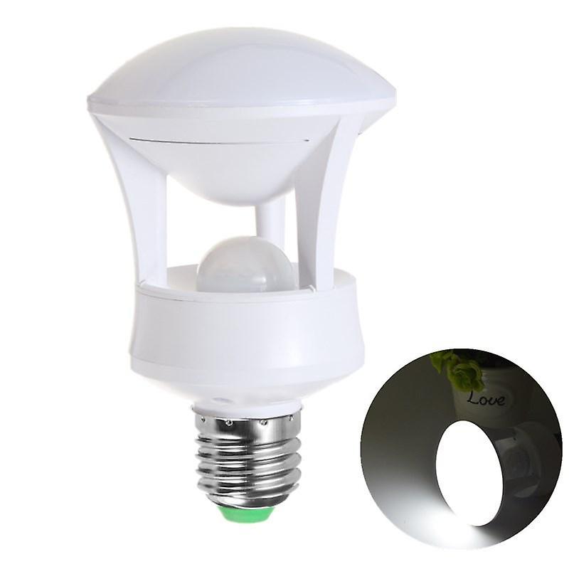 E27 6w/7w Led Pir Motion Sensor Bulb Smd5730 Pure/warm White Ac110-245v