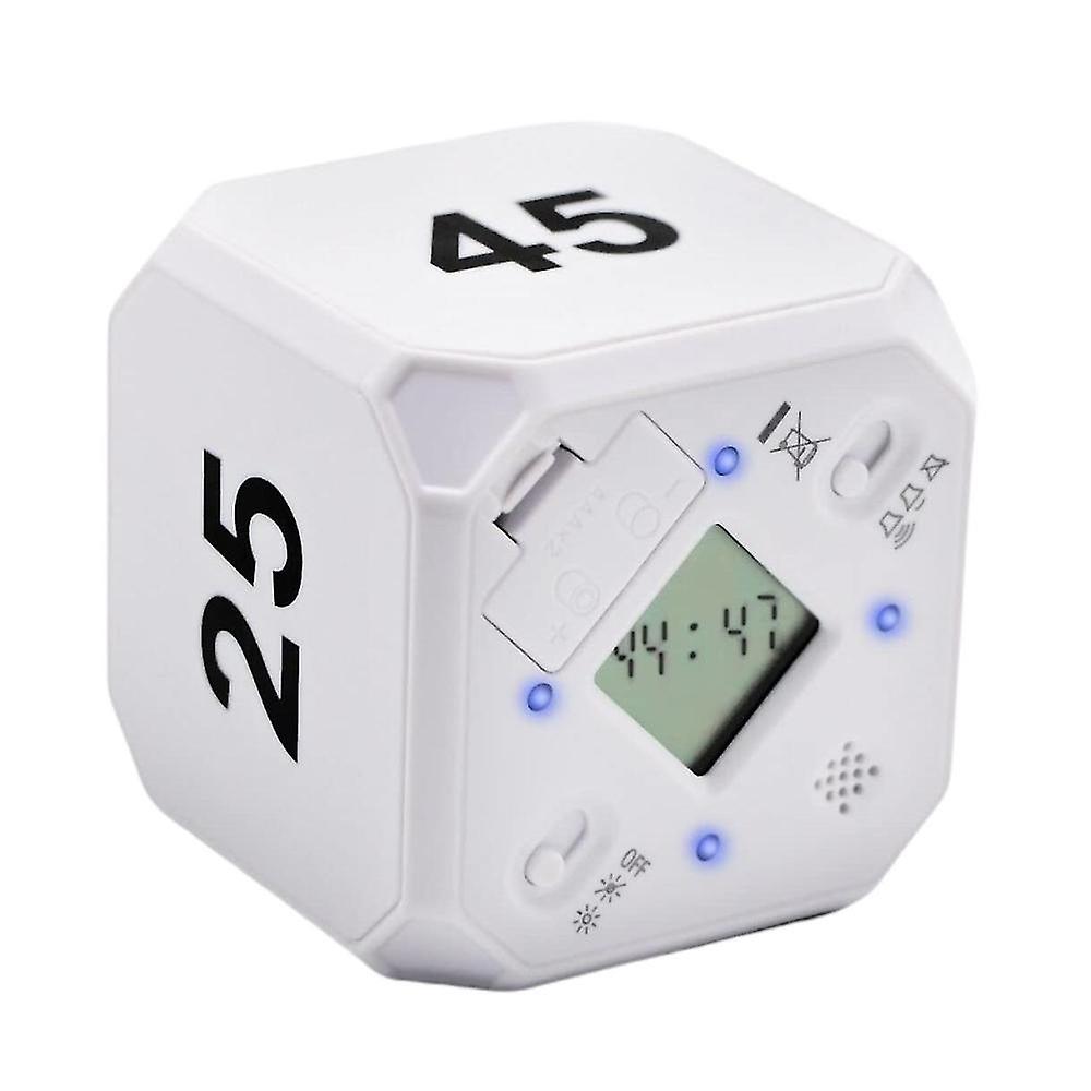 Cube-timer Kitchen Timer Gravity Sensor Flip Meditation Timer For Time Management And Countdown 5-1