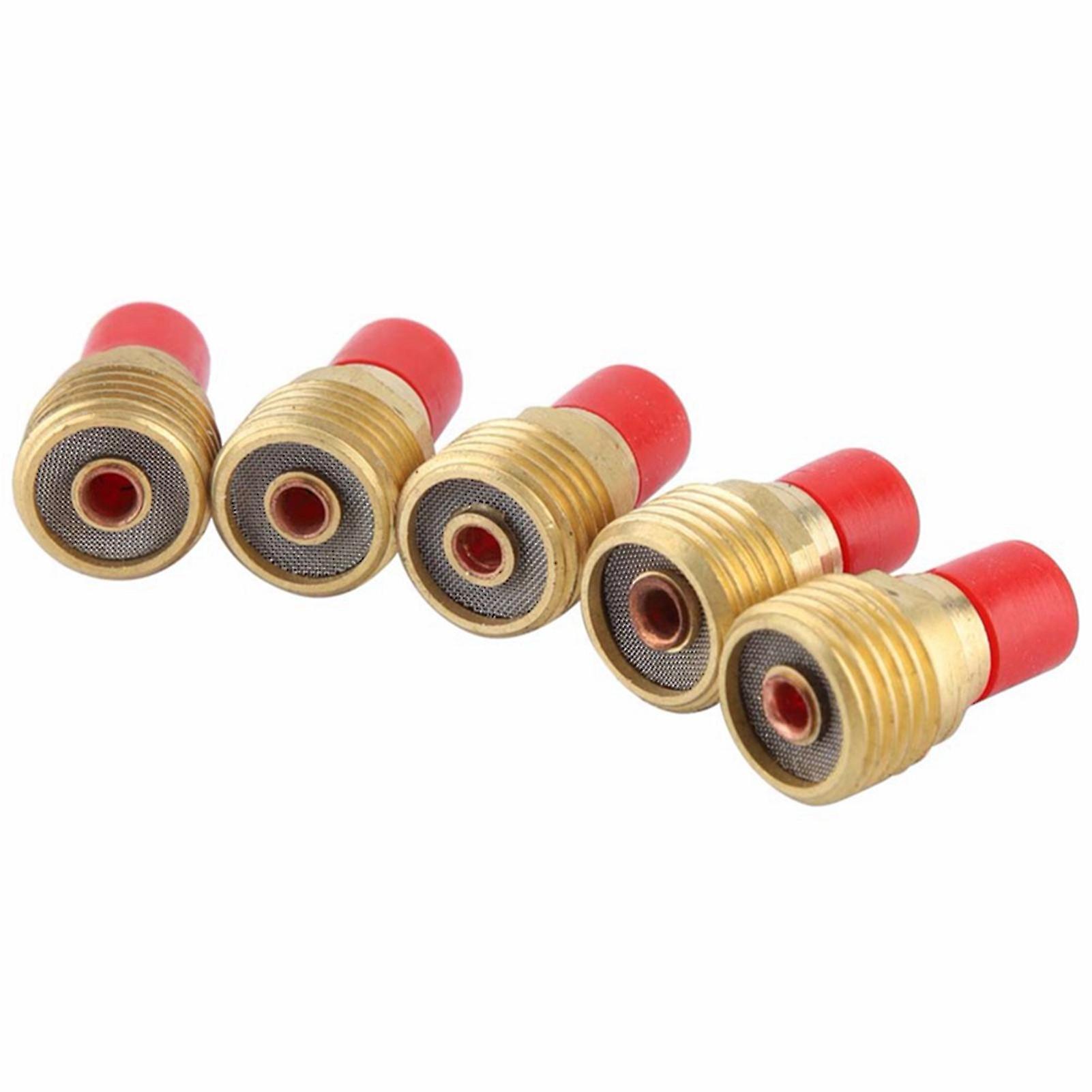 5pcs 45v45 1/8 Gas Lens Collet Body Replacements For Tig Welding Torch Wp9/20/25