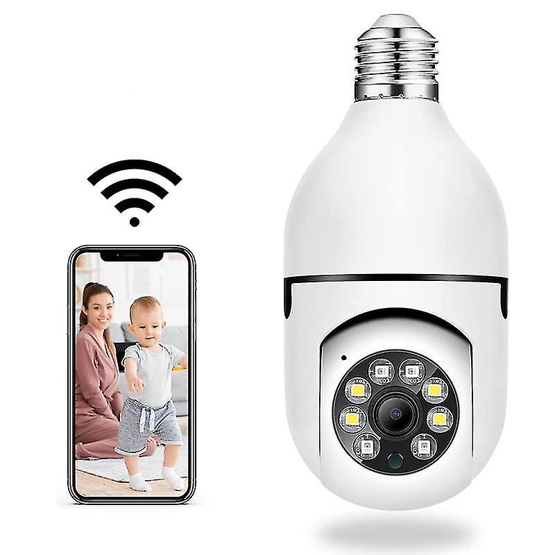 360 Panoramic Bulb Camera 1080p Night Vision Two Way Audio Smart Motion Detection Camera