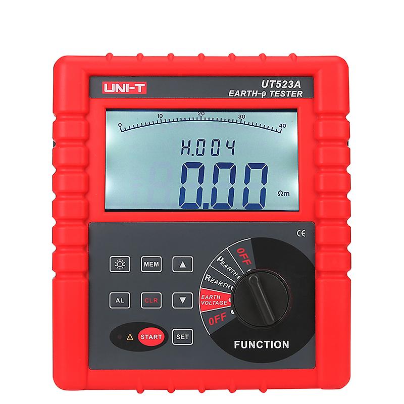 Uni-t Ut523a Digital 2/3/4 Pole Earth Ground Resistance Megger Voltage Soil Resistivity Tester Meter Rs232