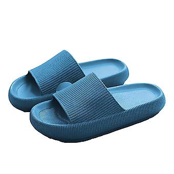 Herren Hausschuhe Gummi Hausschuhe rutschfest Pantoletten Sommer Garten Flip Flopsblau 40-41